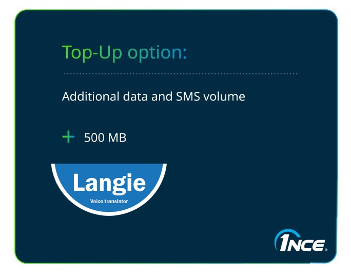 Κάρτα SIM - όγκος δεδομένων 500 MB με ταχύτητα έως 1 Mbit/s