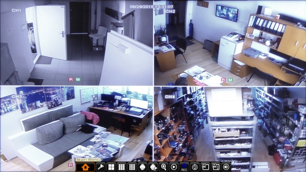 Ρύθμιση IQ Ζωντανή εγγραφή CCTV DVR